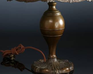 Antique Bronze Slag Table Lamp	22.5in H x 17in Diameter	124108
