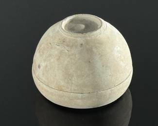 Chinese Blue and White Porcelain Lidded Box With Flower Decoration	1.85in H x 2.55in Diameter	124129

