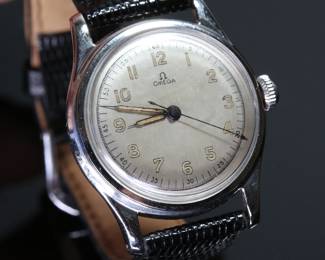 1939 WWII Omega Military Watch 2300/1 Cal R17.8 SC Men's Watch 17 Jewels	Case: 32mm without crown	112026