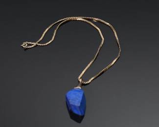 3 Piece Silver & Lapis Jewelry Set Ring Pendant & Earrings	Ring: 7.5 Pendant : 45x17x11mm 27x15mm	113116
