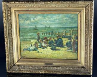 Alexander Mark Rossi A Summer's Tale Oil Painting Reproduction	Frame: 20 x 23.25 x 3in Canvas: 13 x 16.125in canvas 9 pounds .8 ounces	124140