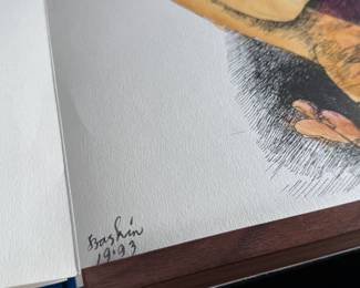 1 of a kind! *Rare* Hand Colored/Signed Leonard Baskin ARS Anatomica Book Medical Fantasia Litho	24x16.25x2in	124089
