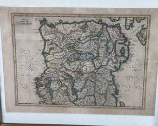 1638 Hondius Map of Northern Ireland Hibernia Framed	Frame:23x27x2in	124083
