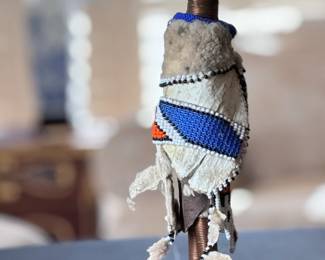 South Africa Ndebele Initiation Doll Folk Art Beaded African Fertility Doll	11.5in H	113001
