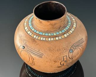 Vintage Southwest Pottery	6.75in H x 8.45in Diameter	112023
