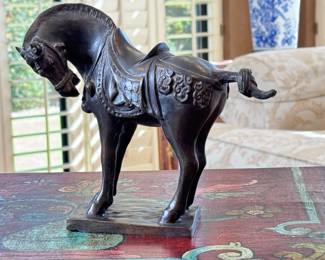 Chinese Bronze Tang Horse Sculpture Statue	7.5in H	113023
