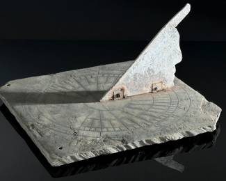 1860 Antique Slate Garden Sundial	6.5x12.5x12.5in	124013
