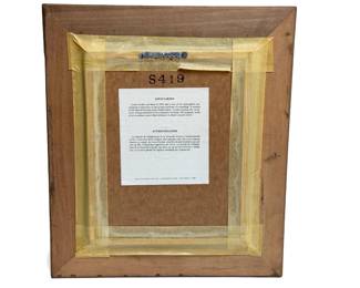 Louis Cardin Enamel on Copper Painting Boy & Girl with Kite Art Collectors Guild  231/500	Frame: 15.75x13.75x2in	119012
