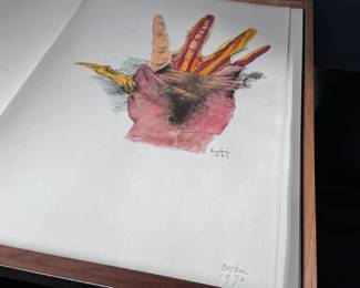 1 of a kind! *Rare* Hand Colored/Signed Leonard Baskin ARS Anatomica Book Medical Fantasia Litho	24x16.25x2in	124089
