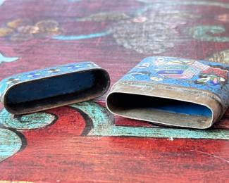 Antique Chinese Cloisonne Opium Box	2x2x0.5in	113010

