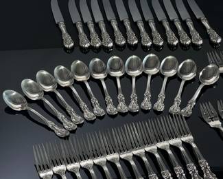 86pc Reed & Barton Francis I Sterling Silver Flatware Set Silverware		113082
