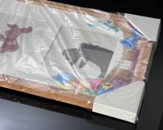 Walt Disney Tigger/Piglet/Eeyore Original Animation Production Cel  Television Animation Art Winnie the Pooh in Original Box	Frame: 13.5x29.5x1in	119007