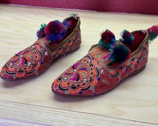 Vintage Traditional Libyan Sandals Shoes Pair	Size unknown	113067
