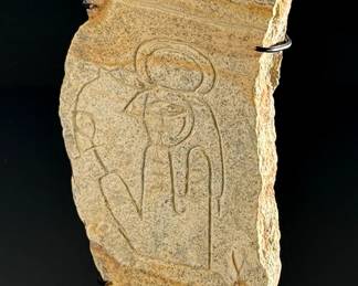 Egyptian Horus Hieroglyphs Shard on Stand	9.5x4x4in	124096
