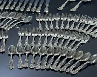 86pc Reed & Barton Francis I Sterling Silver Flatware Set Silverware		113082
