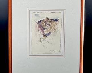 Original Art Sergio Ladron de Guevara Arizona Landscapes Watercolor	Frame: 17x12.75in	119044
