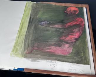 1 of a kind! *Rare* Hand Colored/Signed Leonard Baskin ARS Anatomica Book Medical Fantasia Litho	24x16.25x2in	124089
