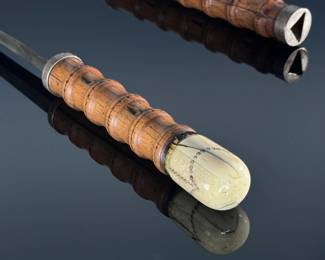 Ivory Tip Faux Bamboo Walking Stick Sword Hidden cane	Total Length: 39in Blade: 29.75in	124135
