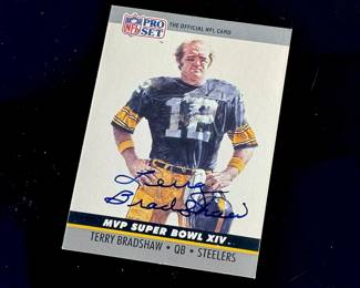 Signed Terry Bradshaw Super Bowl Card	3.5x2.5	115010
