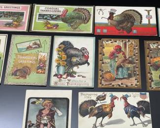 Lot of 12 Antique 1900s Thanksgiving Postcards	Approx: 5.5x3.5	119018

