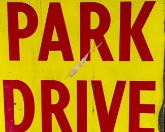 Vintage Park Drive Cigarettes Enamel Sign Irish Advertising	36x24in 3mm	124043
