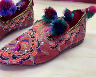 Vintage Traditional Libyan Sandals Shoes Pair	Size unknown	113067
