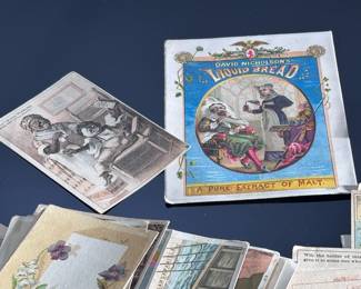 Lot of 46 Trade Cards 1800s Advertising Lot	Approx: 6x4in	119046
