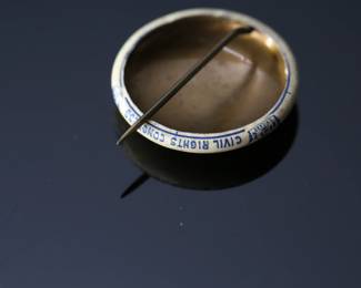 Scarce 1946 Civil Rights Congress OUST Racist Senator BILBO Protest Cause Pin	0.9in diameter	119032
