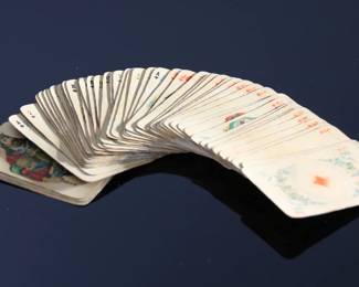 Antique Victorian Deck of Playing Cards Complete #2	2.7x1.75in	124011
