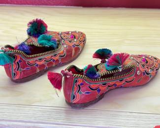 Vintage Traditional Libyan Sandals Shoes Pair	Size unknown	113067
