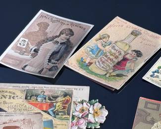 Lot of 46 Trade Cards 1800s Advertising Lot	Approx: 6x4in	119046
