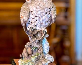 Giuseppe Armani Large Owl Figure Statue Resin Sculpture  842/S Limited Edition	15.75x10x7.25in	115039