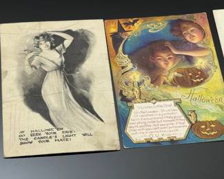 Lot of 4 Antique 1900s Halloween Postcards	Approx: 5.5x3.5	119017
