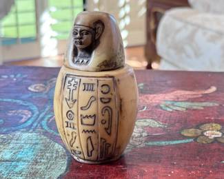 Egyptian Canopic Jar	4.5in H	113038
