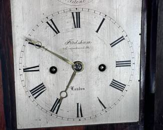 Antique Brass Inlaid Rosewood Bracket Mantle Clock Frodsham Gracechurch St. London Clock	14.75x10.25x7in	124063