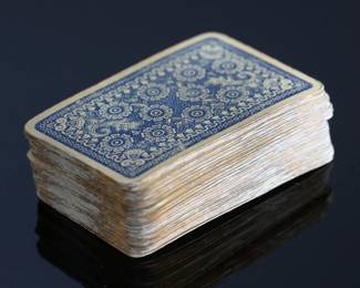 Antique Victorian Deck of Playing Cards Complete #2	2.7x1.75in	124011
