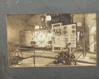 1900s Economy Light & Power Co Framed Photo Postcard Art Joliet Illinois	Frame: 16.5x22.5x0.5in	119010
