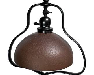 Antique Handel Bronze Floor Lamp Brown 6068 1/2 Moserine Glass Shade	57x13.5x9in	124070
