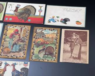 Lot of 12 Antique 1900s Thanksgiving Postcards	Approx: 5.5x3.5	119018
