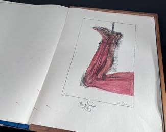 1 of a kind! *Rare* Hand Colored/Signed Leonard Baskin ARS Anatomica Book Medical Fantasia Litho	24x16.25x2in	124089
