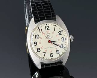 Ball RR Railroad Trainmaster Watch Official Standard 25j Wristwatch	Case: 34mm Wide without crown x 40mm H	112017