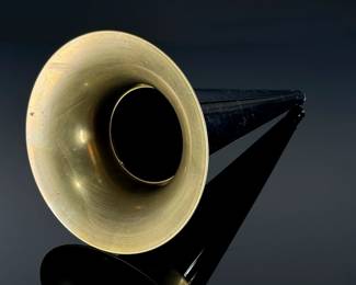 Edison Phonograph Witches Hat Horn	13.5in Long x 7.25in Diameter at rim	124111
