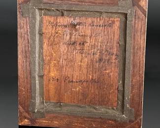 1828 Antique Silhouette Painting Gentleman's Profile	Frame: 9.5x8.5in	124055