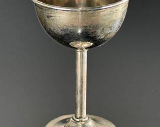 London 1948 Summer Olympics Sterling Silver Goblet Glass XIV Olympiad Trophy Souvenir	4.2in H x 2.85in Diameter	124120
