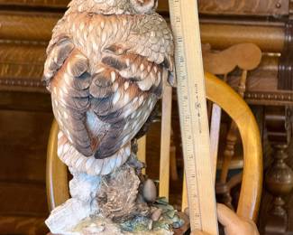 Giuseppe Armani Large Owl Figure Statue Resin Sculpture  842/S Limited Edition	15.75x10x7.25in	115039