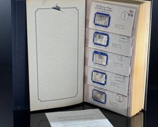 Sterling Silver 1st Edition Bicentennial Ingot Proof Set 70 Piece Complete 13 Original States Franklin Mint	4x10.5x17.5in	119041
