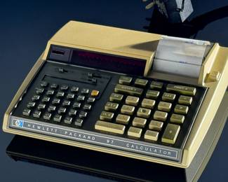 Vintage Hewlett-Packard HP 97 Programmable Printing Calculator w/ Case and Power Supply	2.75x8.75x8in	112049