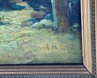 Alexander Mark Rossi A Summer's Tale Oil Painting Reproduction	Frame: 20 x 23.25 x 3in Canvas: 13 x 16.125in canvas 9 pounds .8 ounces	124140