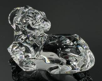 Baccarat Crystal Figurine Resting Ram Aries Paperweight	2.4x3.85x1.7in	112027
