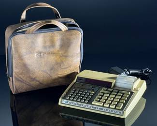 Vintage Hewlett-Packard HP 97 Programmable Printing Calculator w/ Case and Power Supply	2.75x8.75x8in	112049
